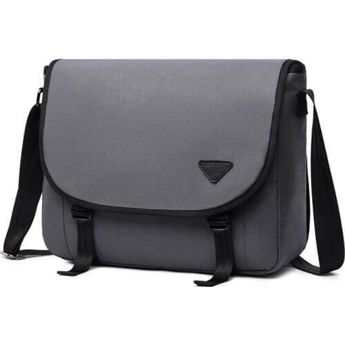 Polyester Shoulder Bags for Men Autumn Tote Messenger Strong Fabric Casual Style Crossbody 2020 Laptop 15.6 Inch Multiple Pocket