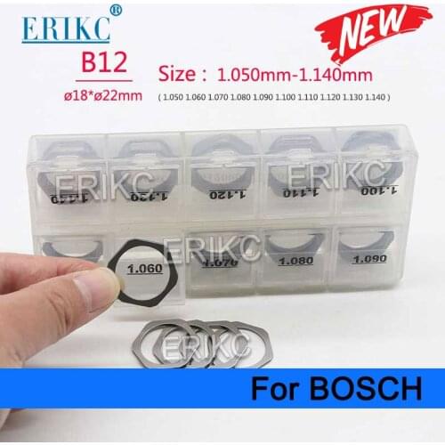 50pcs Common Rail Injector Adjustment Washers Shims B12 Gasket Repair Kits 1.05-1.14mm for Diesel 0445120 Injection