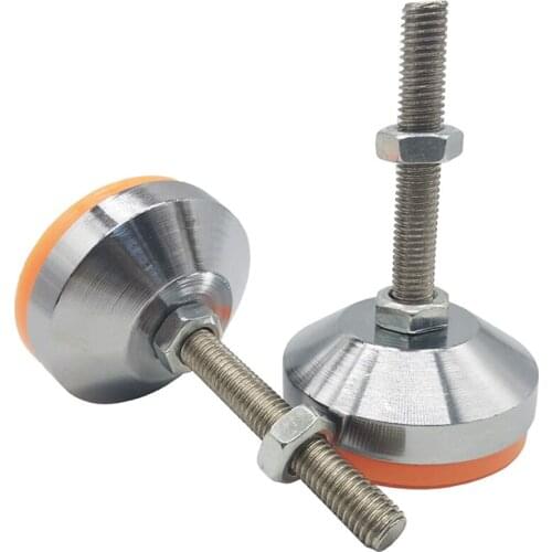 SHGO HOT-2PCS Heavy Duty Leveling Screw Leg 4 Inch Adjustable Feet Leveler Foot for Furniture Mechanical Equipment