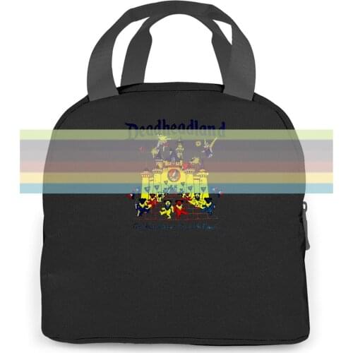 Deadheadland grateful dead john mayer Cool women men Portable insulated lunch bag adult student
