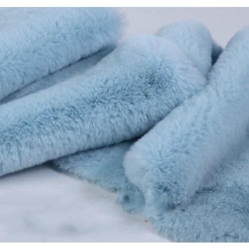 Thicken Imitation Rex Rabbit Hair Fur Plush Fabric Counter Display Background Cloth Pillow Sofa Cover Shoe Bag Material 0.5X1.6M