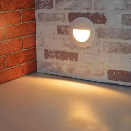 BEIAIDI IP65 Waterproof Led Step Light Aluminum Recessed LED Wall Corner Light Outdoor LED Footlight Corridor Aisle Stair Lamp