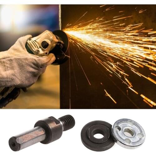 High Quality 87mm Long Mandrel Adapter Flange Spanner Kit Disc Holder with Inner Diameter 10mm for Angle Grinder K0AB