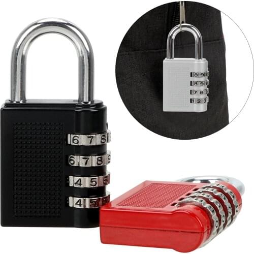 Weatherproof Security Padlock 4 Dial Digit Password Lock Code Lock Zinc Alloy Code Padlock Combination Padlock