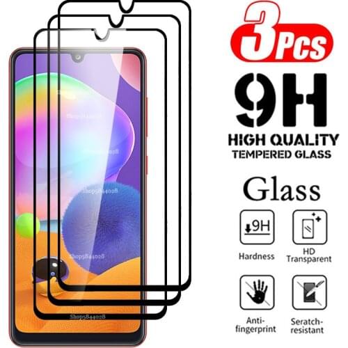 For samsung a31 Glass 3Pcs protective glass for samsung galaxy a31 a 31 2020 a315f sm-a315f/ds 6.4" screen protector phone Film