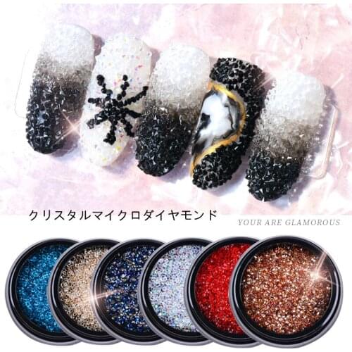 1 box Shiny Mini Crystal Diamond Design Pixie Rhinestone 3D Nail Art Decorations Glitter Glass Strass Manicure DIY Accessories