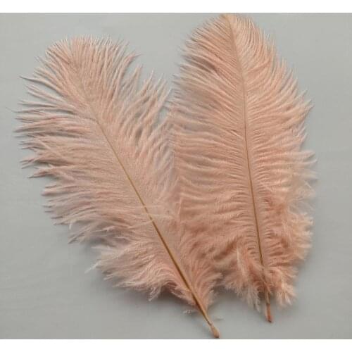 Wholesale 10pcs Beautiful Shrimp Powder High Quality 6-8 inches/15-20cm Ostrich Feather For Wedding Decoration Handmade