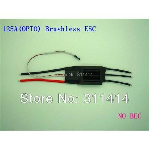2pcs/lot 125A(OPTO) Brushless ESC Speed Controller For RC Airplane Aircraft Model Brand New + Free Shipping Best Service
