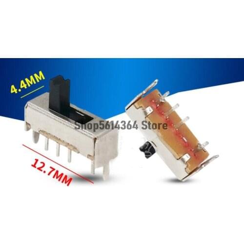 20PCS 1P3T 3 Position Vertical Slide Switch 4Pins SS-13D01VG4