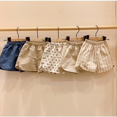 2021 new style girls boys printed shorts summer cotton fashion kids shorts