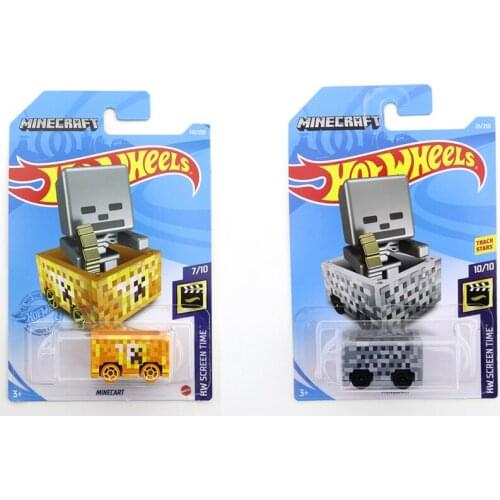 2021 MINECART Original Hot Wheels Mini Alloy Coupe 1/64 Metal Diecast Model Car Kids Toys Gift