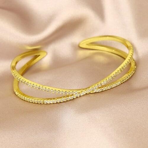 4 Pcs Zircon jewelry Bangle Fashion Jewely Bangle Bracelet Jewelry bangle jewelry Zircon Women bangle 8471