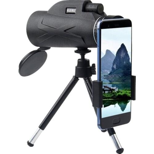 80X100 Waterproof Zoom Monocular Portable Monoculars Night Vision HD Telescope with Clip Tripod for Watch Traveling Hiking