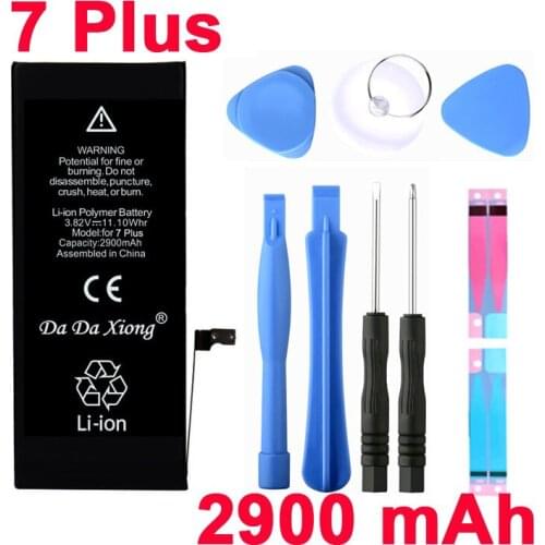 DaDaXiong Mobile Phone Battery For iPhone 7 Plus Real Capacity 2900mAh With Repair Tools Kit And Battery Sticker