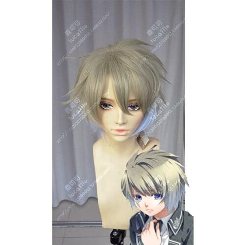 Anime NORN9 Ichinose Senri Cosplay Wig Short Heat Resistant Synthetic Hair Wigs + Wig Cap