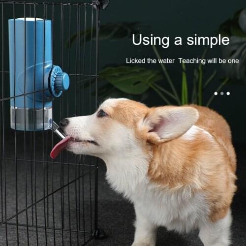 Dog Waterer Water Dispenser Pet Drinking Device Hanging Type Watertight Non Wet Mouth Feeder Automatic Water Feeding Kettle