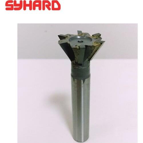 5pcs/lot YG8 tungsten Carbide Straight Shank Dovetail Slot Milling Cutter 16 20 25 30 45 55 60 Degree