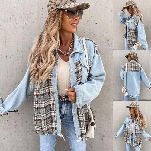 JUNGLiZY Womens Denim Jackets