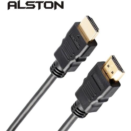 ALSTON HDMI Cable Black High Purity Oxygen-free Copper Male-Male High Speed Transmission Support 3D 1080P 60FPS Data Line