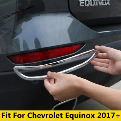 Yimaautotrims Rear Tail Bumper Fog Lights Lamps Cover Trim 2 Pcs Exterior Refit Kit For Chevrolet Equinox 2017 2018 2019 2020