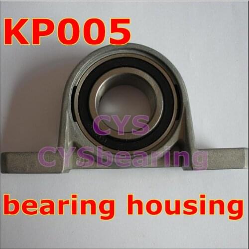 25mm shaft Zinc Alloy mounted bearings KP005 pillow block bearing housing