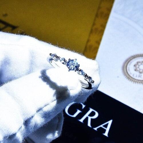 Fashion Dainty Rings Inlay Shiny Small Crystal Minimalism Silvery Jewelry For Women Wedding Engagement Valentines Day Gifts