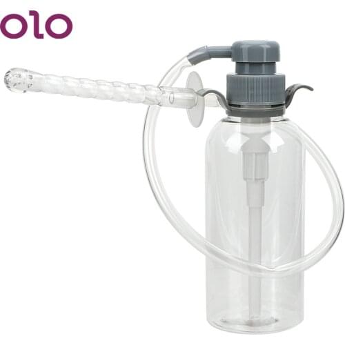 OLO Butt Vagina Cleaning Enema Anal Cleaner 300mL Rectal Sprayer Sex Toys for Women Erotic Douche
