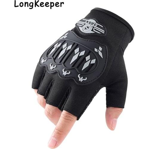 Mens Gloves Outdoor Sports Tactical Fingerless Gloves Half Finger Non-slip Gloves Climbing Cycling Riding Gym Mittens Luvas