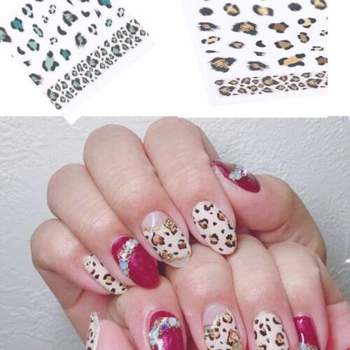 Leopard Nail Art Water Transfer Stickers Decals Full Wraps Manicure Decoration DIY Accessory Nail Art Manicure Stickers