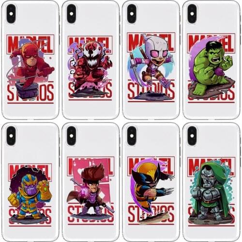 MCU Anime Transparent Phone Case For XiaoMi Redmi 11lite ultra 10x 9 8A 7 6 A Pro T 5G K40 Anime protect Cover Silicone