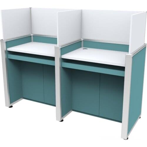 Library Cubicle Dividers Language Lab Computer Table Height Adjustable Study Carrel Sound Absorbing Test Dividers Liftable