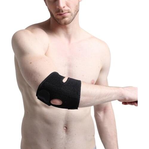 Outdoor Adjustable Neoprene Elbow Support Wrap Brace Pad Strong Basketball Sports Elastic Elbow Injury Pain Relief Protector