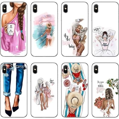 Super fashion paris girl For Samsung Galaxy S10 Lite S9 S8 S7 S6 edge Plus S5 S4 Note 9 8 5 4 mini cover case