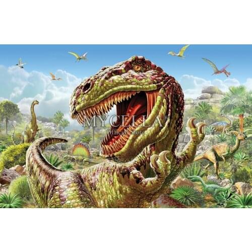 Tyrannosaurus 5d Diy Diamond Painting Full Cross Stitch Diamond Mosaic Cartoon Dinosaurs Animals Art Paintings Home Decor gifts