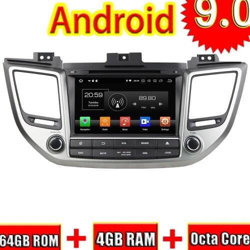 Topnavi 8'' Android 9.0 Automotive Car DVD Players For Hyundai Tcson IX35 2015 Auto GPS Navigation Stereo free Map Octa Core