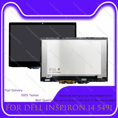 14“ FHD 1920*1080 For Dell Inspiron 14 5491 p93g p93g001 LCD Touch Digitizer Screen Replacement Assembly 0V30K7 0N4HYV