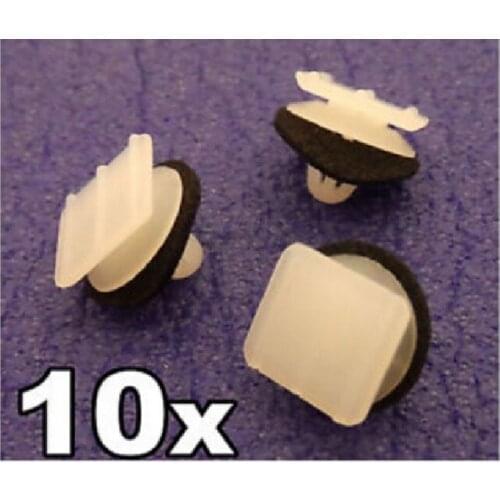 10x For Honda Plastic Clips for Triangular Door Wing Mirror- Garnish / Trim / Cover