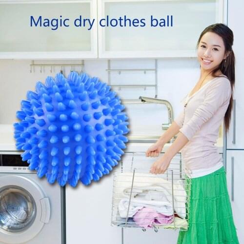 2pcs 6.5cm Laundry Ball PVC Dryer Balls Reusable Clean Tools Laundry Drying Fabric Softener Ball Home Clothes Cleaning