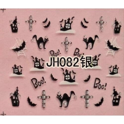 2PCS BLE-JH082 Nail Art Cute Halloween Sticker Nail Art Sticker