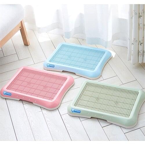 AHUAPET Dog Cat Toliet Indoor Dog Toilet Mat Pets Dog Accessories Litter Chat Cat Toilet Cleanness WC Boxes Plastic Potty Pad E