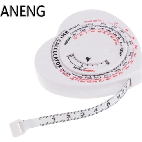 ANENG Heart BMI Body Mass Index Tape Measure Calculator Body Muscle Diet Weight Loss