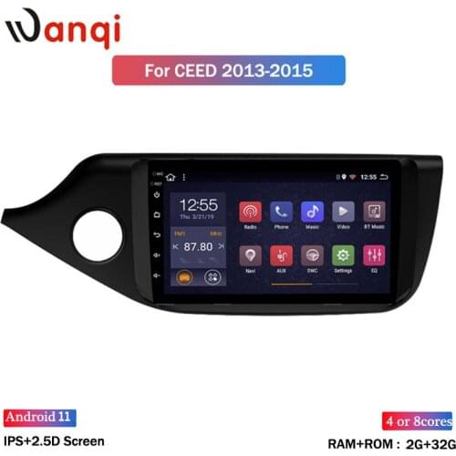 Wan qi 2G RAM 32G ROM 9 inch full touch Android 8.1 Car DVD Player GPS Navigation Multimedia for Kia Ceed 2013-2015