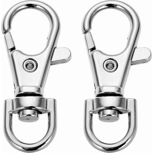 20pcs Classic Keychain Swivel Lobster Clasp Clips Hook Key Chain Handbag Strap Llavero Split Key Ring For Bag Belt Keychains