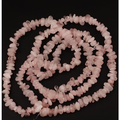 6~9mm Irregular Crystal Quartz Natural Stone Beads 1mm Hole Charm Loose Spacer Beads For Jewelry Making DIY Length 85cm