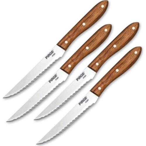 4 pieces of luxury steak - Pirge Steak Knife With this set, where our 12 cm Rose Handle product is offered at a discount, luxury