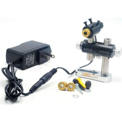 Dot/Line/Cross Focusable 50mw 650nm Violet Blue Laser Module w 2-axis Holder & Adapter