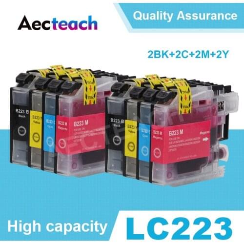 LC 223 LC223 LC221 Full Ink Cartridges For Brother LC223 Cartridge MFC-J4420DW J4620DW J4625DW J5625DW J480DW J680DW J880DW