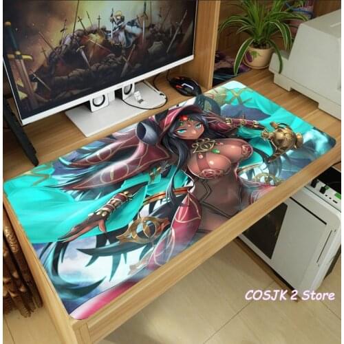 Anime Fate/Grand Order Queen of Sheba Mouse Pad Thicken Laptop Gaming Mice Mat Table Keyboard Mat Anti-Slip Playmat Decor Gifts
