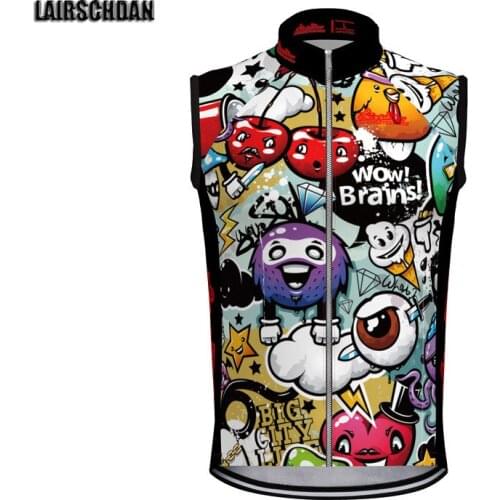 LairschDan 2021 Men Cycling Jersey Vest smanicato ciclismo Summer MTB Sleeveless Bicycle Gilet Riding Clothing Road Bike Clothes