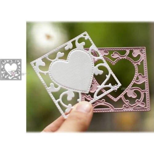 Mmao Crafts Metal Steel Cutting Dies New Flower leaf heart square Stencil For DIY Scrapbooking Paper/photo Cards Embossing Dies